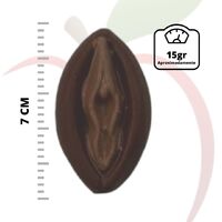 CHOCOLATE ERÓTICO AO LEITE FORMATO DE PIRULITO DE VAGINA 7CM O