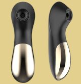 ESTIMULADOR CLITORIANO COM ONDAS DE PRESSÃO PRETO