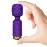 MINI VARINHA MÁGICA - ME358 - CABEÇA FLEXÍVEL E TOQUE AVELUDADO ROXO