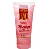 UAU - LUBRIFICANTE BEIJÁVEL 32950 - 60ML MORANGO COM CHAMPANHE