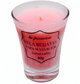 VELA BEIJÁVEL MASSAGEM 10954 - SOFISTICATTO 40G MORANGO
