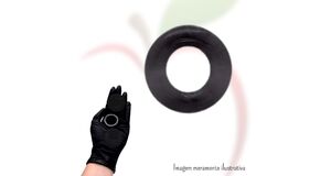 ANEL PENIANO LISO 7307 – FUMÊ - 3,7CM