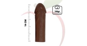 CHOCOLATE ERÓTICO - AO LEITE - FORMATO DE PÊNIS FRENTE 14CM