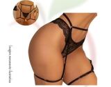 CINTA LIGA SENSUAL DE ELASTICO AJUSTAVEL - CL01 PRETO