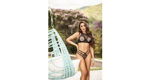 CONJUNTO STRAPPY BRA - PRETO - TAM. GG