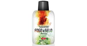 FOGO E GELO MENTA ICE - ÓLEO PARA MASSAGEM BEIJÁVEL - 38 ML