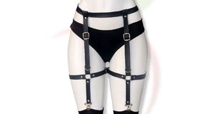 HARNESS CINTA LIGA LEG GARTER PRETO - O FRUTO