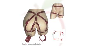 HARNESS DE CINTURA COM ALGEMAS - VERMELHO -  O FRUTO