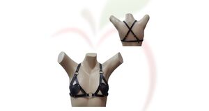 HARNESS O FRUTO - TOP CORAÇÃO FEMININO - PRETO