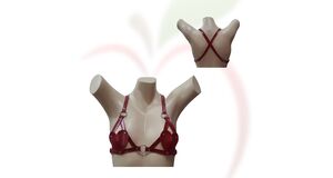 HARNESS O FRUTO - TOP CORAÇÃO FEMININO - VERMELHO