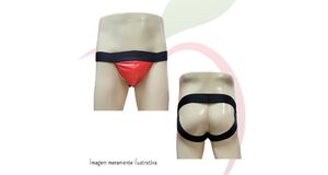 JOCKSTRAP MARIZA - CIRRÊ VERMELHA E PRETA - TAM. ÚN