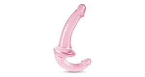 STRAP ON DILDO PINK JELLY - 22 X 3,8 CM