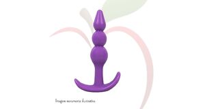 PLUG ANAL DE SILICONE - AP011 - 9 CM X 2CM - ROXO