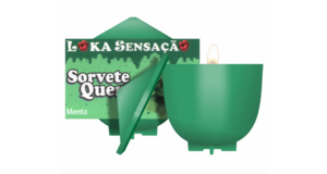 VELA BEIJÁVEL SORVETE QUENTE - MENTA