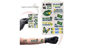 TATUAGEM TEMPORÁRIA - AI PRETOO – CARTELA