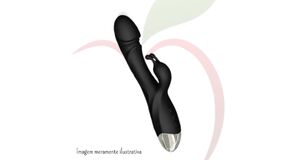 VIBRADOR COM ESTIMULADOR – FREE ROMEO - PRETO